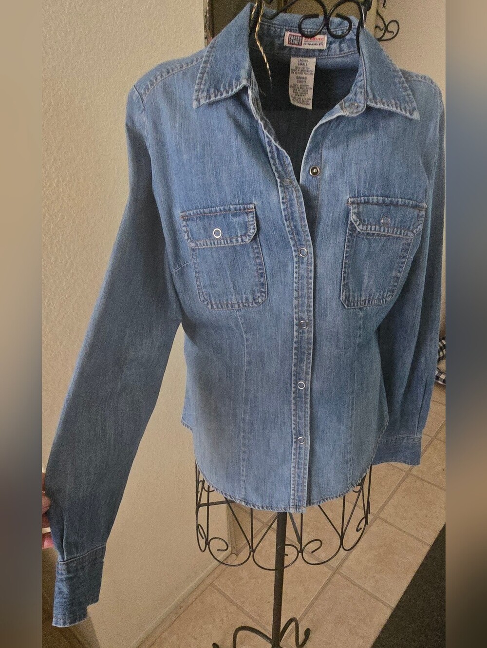 Ladies 'Faded Glory' Snap Front S.